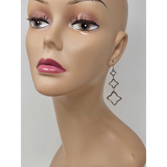 DAVID YURMAN Sterling silver Quatréfoil Triple-Drop Earrings - Picture 5 of 11